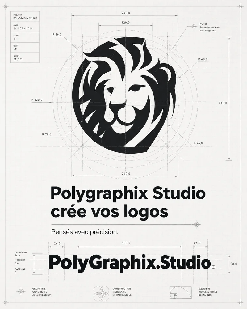 Identité visuelle créée par Polygraphix Studio à Charleroi