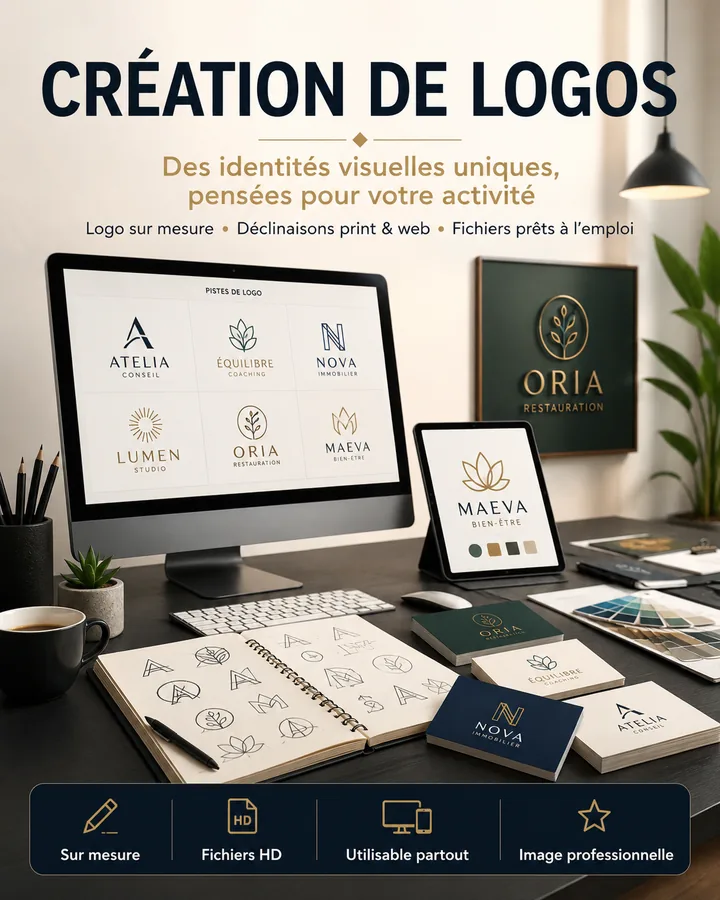 Création de logo par Polygraphix Studio à Charleroi