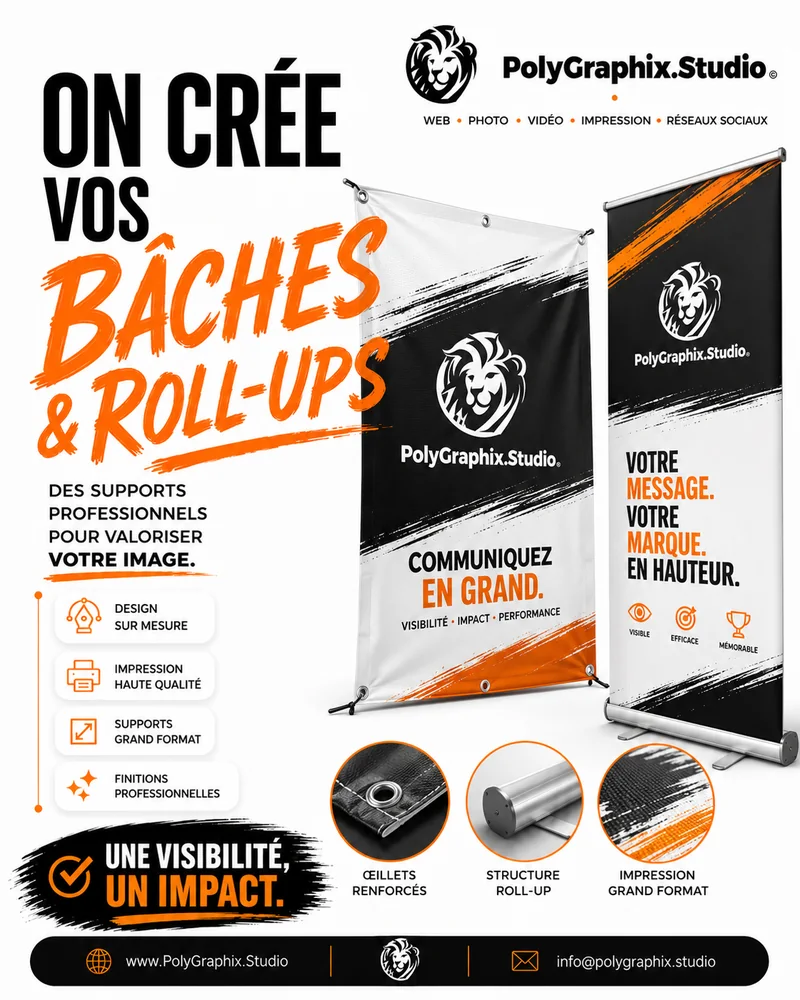 Impression grand format par Polygraphix Studio à Charleroi