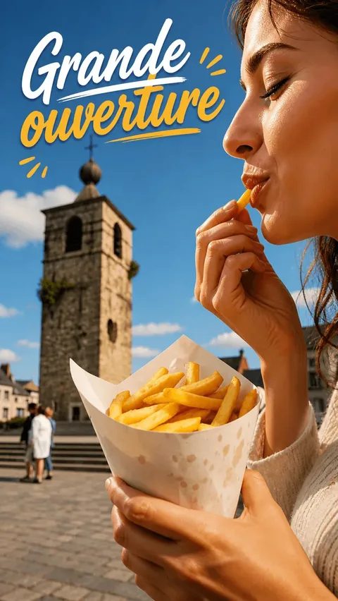 Exemple vidéo Facebook pour la friterie Chez Adri à Anderlues — réalisé par Polygraphix Studio