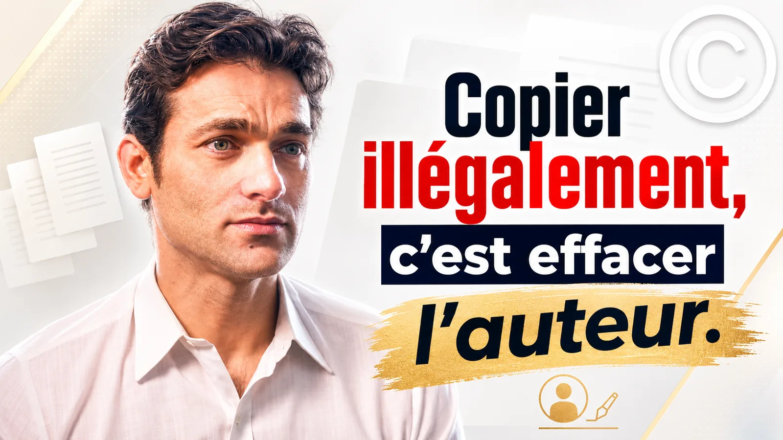 Vidéo publicitaire Copier illégalement · Polygraphix Studio