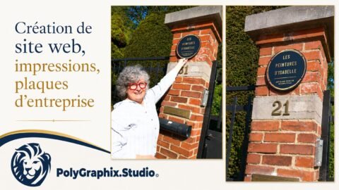 Communication complète réalisée pour une artisane peintre à Charleroi
