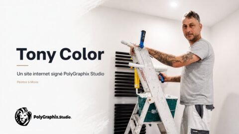 Site internet créé pour un artisan peintre dans la région de Mons