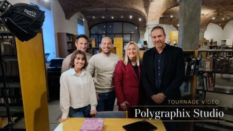 Tournage d'une vidéo institutionnelle réalisée par Polygraphix Studio dans le Hainaut